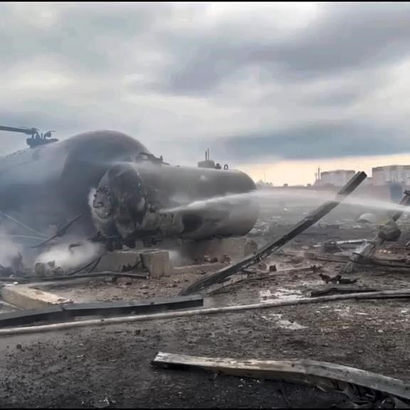 An explosion and fire at a service station in Russia's Chechnya kills 4